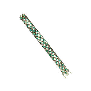 Vente en gros de bijoux, bracelets en pierres précieuses émeraude, rubis, plaqué or, diamant, vente en gros, nouvelle collection, dubaï, vente en gros - Product Image 1