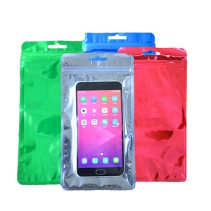Transparent zip-lock Bag For Mobile Phone Case Double Side Full Clear Plastic zipper Bags For Cellphone Case