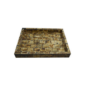 Rectangular hueso bandeja superior utensilios de cocina hecho a mano hueso embutido bandeja mejor vendiendo hueso y MDF bandeja por Axiom a casa acentos - Product Image 2