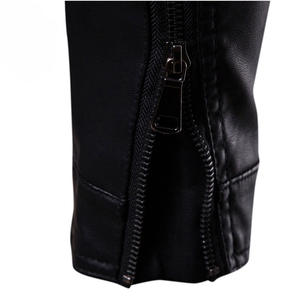 Veste en Faux cuir pour hommes, de haute qualité à la mode, Slim, collier rabattu léger pour hommes - Product Image 5