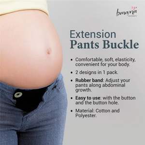 Cinturón elástico ajustable para maternidad, extensor de cintura de alta calidad y amigable con la piel, se adapta perfectamente al vientre - Product Image 3