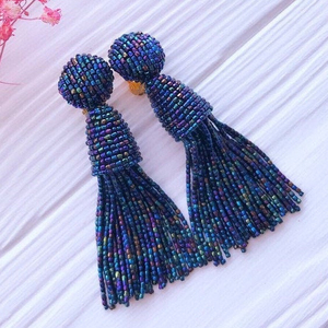 The Art of Handmade Dark <b>blue</b> <b>earrings</b> - Product Image 1