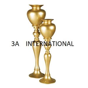 Florero hecho a mano Florero Maceta Forma personalizada Florero de metal Chapado en oro Florero pulido brillante para la habitación - Product Image 5