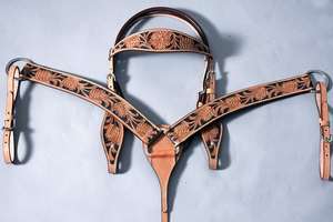 Ensemble de clous de selle de cheval occidental de course de baril en cuir véritable durable de qualité supérieure différentes tailles 14 '-18' et couleurs disponibles - Product Image 4