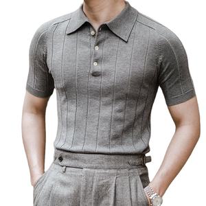 Polo d'été à coupe étroite, de Style décontracté, avec Impression d'affaires - Product Image 1