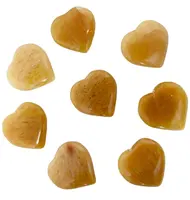 थोक उच्च गुणवत्ता प्राकृतिक पीला Aventurine पत्थर झोंके दिल भारत से चंगाई एवं घर सजावट के लिए
