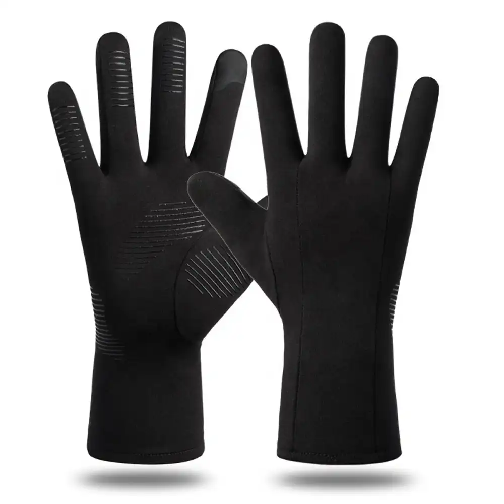 Sports Gloves Warm Winter Touch Screen All Finger Windproof Anti Slip Running Mountaineering Racing Riding Gloves For Men