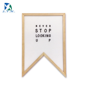 Banderín de fieltro con letras de plástico, 30x45 cm, marco de madera con letras de plástico 3/4 hechas en Taiwán, gran oferta - Product Image 1