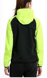 Coupe-vent Survêtement Ensemble OEM Polyester Fermeture À Glissière Pleine Veste De Pluie Femmes À Capuche Extérieure Imperméable Coupe-Vent Personnalisé En Gros - Product Image 5