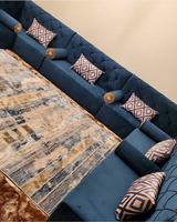 Majlis-Conjunto de sofás en forma de L para el hogar, juego de sofás en forma de U con diseño árabe marroquí Majlis