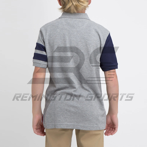 เสื้อยืดสำหรับเด็กแบบสั่งทำ,เสื้อโปโลผ้าฝ้ายสีพื้นเสื้อเชิ้ตขนาดใหญ่กำหนดได้เองสำหรับเด็กโดยปากีสถาน - Product Image 5