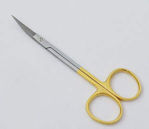 กรรไกรผ่าตัดแบบไอริส TC 11 ซม. สแตนเลส สตีล แบบตรงและแบบโค้ง สำหรับการผ่าตัดทั่วไป - Product Image 3