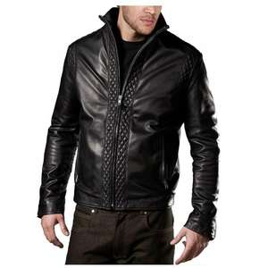 Chaqueta de Cuero Unisex, Corte Ajustado, Ecológica, Chaquetas de Motociclista Delanteras, Servicio OEM, Talla Grande, Invierno, Aire Libre - Product Image 5