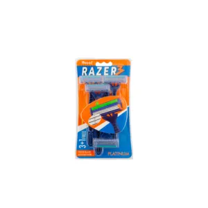 Treet RAZER 3 Bubble Pack (Paquete de 4 Maquinillas de Afeitar Desechables Tripple Blade) - Product Image 1