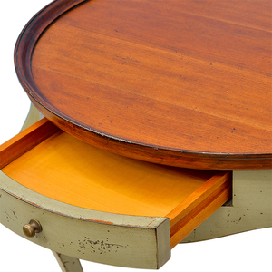 Table d'appoint Manon en acajou massif, style classique français, table d'appoint pour salon, maison, hôtel - Product Image 2