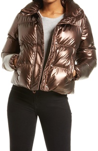 Veste d'hiver personnalisée pour femmes en duvet rembourrée couleur brillante - Product Image 2