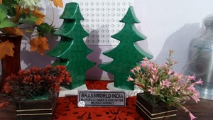 Brassworld India Árbol de Navidad en forma de urna de cremación Suministros funerarios Premium - Product Image 3