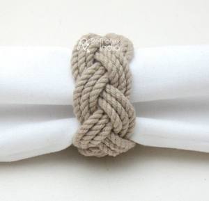 Anneau de serviette en coton macramé, vente en gros, pièces - Product Image 1