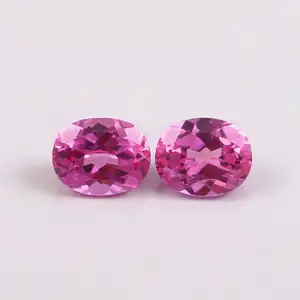 Roze Toermalijn Natuursteen 6X4Mm Ovale Vorm Gefacetteerde Ovale Gesneden Losse Edelsteen Sieraden Maken Oorbellen Ringen Steen Toermalijn