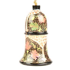 Handmade Premium Yellow <b>Paper</b> Mache Bell Shape <b>Christmas</b> Tree Ornaments <b>Decoration</b> Wholesale GSH-89 - Product Image 1