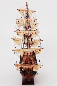 Modelo de barco de exhibición de artesanía de madera, decoración Náutica para el hogar y la Oficina, SUPERBE totalmente ensamblado - Product Image 6