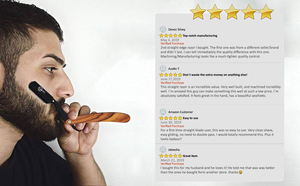 มีดโกนแบบตรงคุณภาพ3Pro ออกแบบมาสำหรับโครงสร้างสเตนเลสสตีลมืออาชีพการออกแบบที่มีน้ำหนักเบาและควบคุมง่าย - Product Image 5