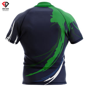 Ropa Deportiva transpirable de secado rápido para hombre, Jersey de Rugby de tela 100% de poliéster, nuevo estilo, personalizada, cómoda, sublimada, gran oferta - Product Image 4