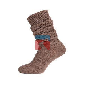 Chaussettes en laine 100% tissée, épaisses et thermiques, anti-bactériennes, décontractées, pour homme, pour l'hiver, le snowboard, Noël, motif écossais, style Oktoberfest - Product Image 3
