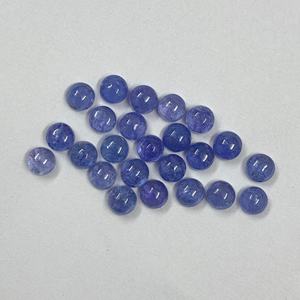 7mm naturel Tanzanite rond lisse Cabochon pierre précieuse en vrac meilleure vente bleu vif Tanzanite du fournisseur du fabricant - Product Image 2