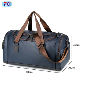 กระเป๋าเดินทางหนังแท้ PU กันน้ำสำหรับผู้หญิงและผู้ชายกระเป๋าเดินทางสำหรับท่องเที่ยวกลางแจ้งในยิมและสุดสัปดาห์ - Product Image 4