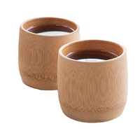 Tasse en bambou artisanale du Vietnam, écologique, vaisselle naturelle, idéale pour le café, le thé, le jus, vente en gros, exportation
