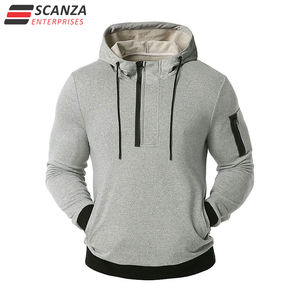 Sudadera con capucha básica de algodón con logotipo personalizado de alta calidad para hombre, mezcla de algodón 100%, elementos esenciales de invierno de algodón para bricolaje OEM - Product Image 3