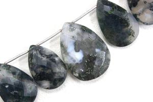 Ensemble de 13 pièces de perles de briolette en forme de poire à facettes en quartz solaire naturel pour la fabrication de bijoux de bracelet et de collier à bricoler soi-même - Product Image 3