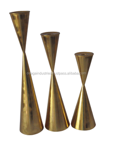 Ensemble de 3 bougeoirs 3 ailes d'ange plaqués, DESIGN en métal, support de bougies de noël, à utiliser pour TABLE et jardin - Product Image 3