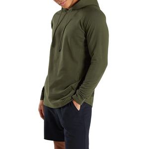 Sudaderas con capucha de músculo de moda informal para hombre de alta calidad personalizadas a granel al por mayor bordadas de punto en blanco liso impermeable característica sólida - Product Image 1