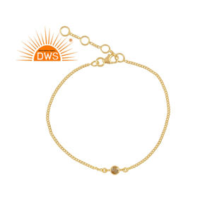 Bracelet en argent Sterling, nouvelle tendance, meilleure vente, en pierre précieuse, Citrine, bijoux de noël - Product Image 1