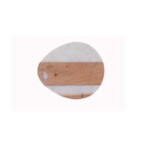 Planche à découper marbre et bois en forme d'œuf, outil pour la forme carrée pour les accessoires les blocs à hacher, 9 pièces - Product Image 1