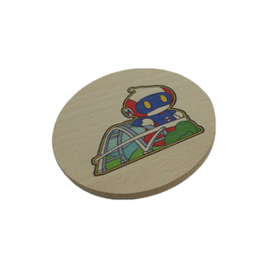 Posavasos Redondo de Madera Maciza, Tapete Absorbente de Espuma EVA para Tazas de Café, Té, Cerveza y Vino - Product Image 3