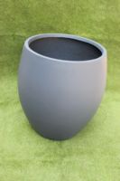 Pot de fleurs en FRP léger, incassable, finition brillante, design vertical, aspect pierre dorée, pour usage extérieur, intérieur, jardin, maison