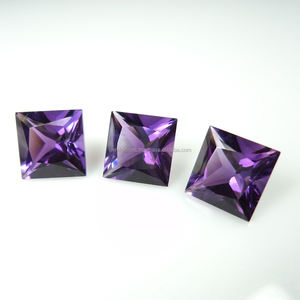 Améthyste de forme carrée à facettes pierre précieuse coupe libre la plus vendue 2024 pierre naturelle faite à la main pour la fabrication de bijoux utilisant des pierres OEM ODM - Product Image 5