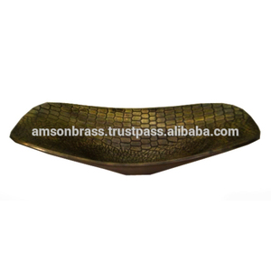 Plat décoratif en métal pour table de mariage avec poignées Assiette chargeur - Product Image 3