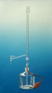 Buretas Automáticas de Vidrio para Laboratorio, de 10 ml a 100 ml, Montadas en un Fuelle de Goma con Depósito, para Fines Experimentales, Más Vendidas - Product Image 5