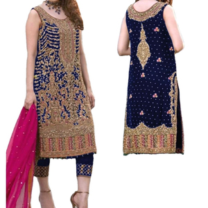 Robe de mariée indienne, tenue de fête de mariage, dimensionnée, - Product Image 1