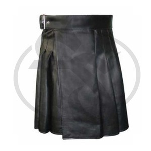 Kilt de cuero marrón de último diseño al por mayor con cuero sporran todos los diseños personalizados 2023 - Product Image 4