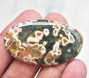 Lote de gemas de jaspe Natural para hacer joyas, cabujones sueltos de jaspe Natural, mezcla de formas y tamaños - Product Image 4