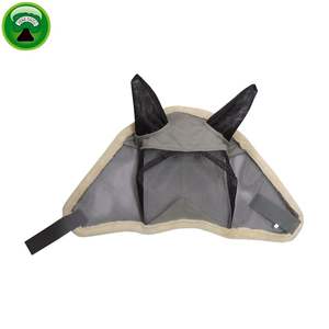 Équipement équestre, masque anti-mouches pour chevaux en PVC avec oreilles - Product Image 1