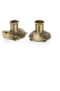 เชิงเทียนทองเหลืองเต่าทองเหลือง brassworld อินเดีย - Product Image 5