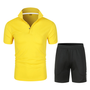 Conjuntos de ropa deportiva informal de verano para hombre, Polo de negocios y Golf con chándal de gimnasio, de 2 piezas chándal, ropa de marca de moda - Product Image 1