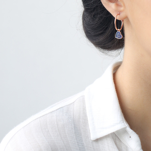 Turkish Manufacturer Heart Design Earring for Lady Turkish Wholesale Handcrafted 925 Sterling Silver Jewelry With Factory Price - Product Image 2