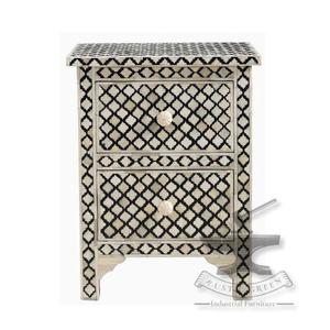 Table d'appoint polyvalente en incrustation d'os au design abstrait pour l'atelier de restauration Entrepôt Maison Salon Appartement Utilisation pour les hôtels - Product Image 6